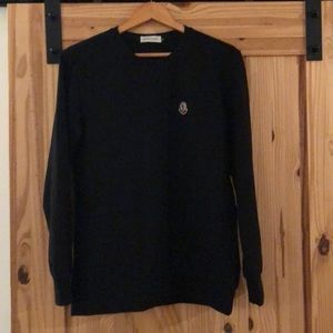 Moncler black crewneck sweater